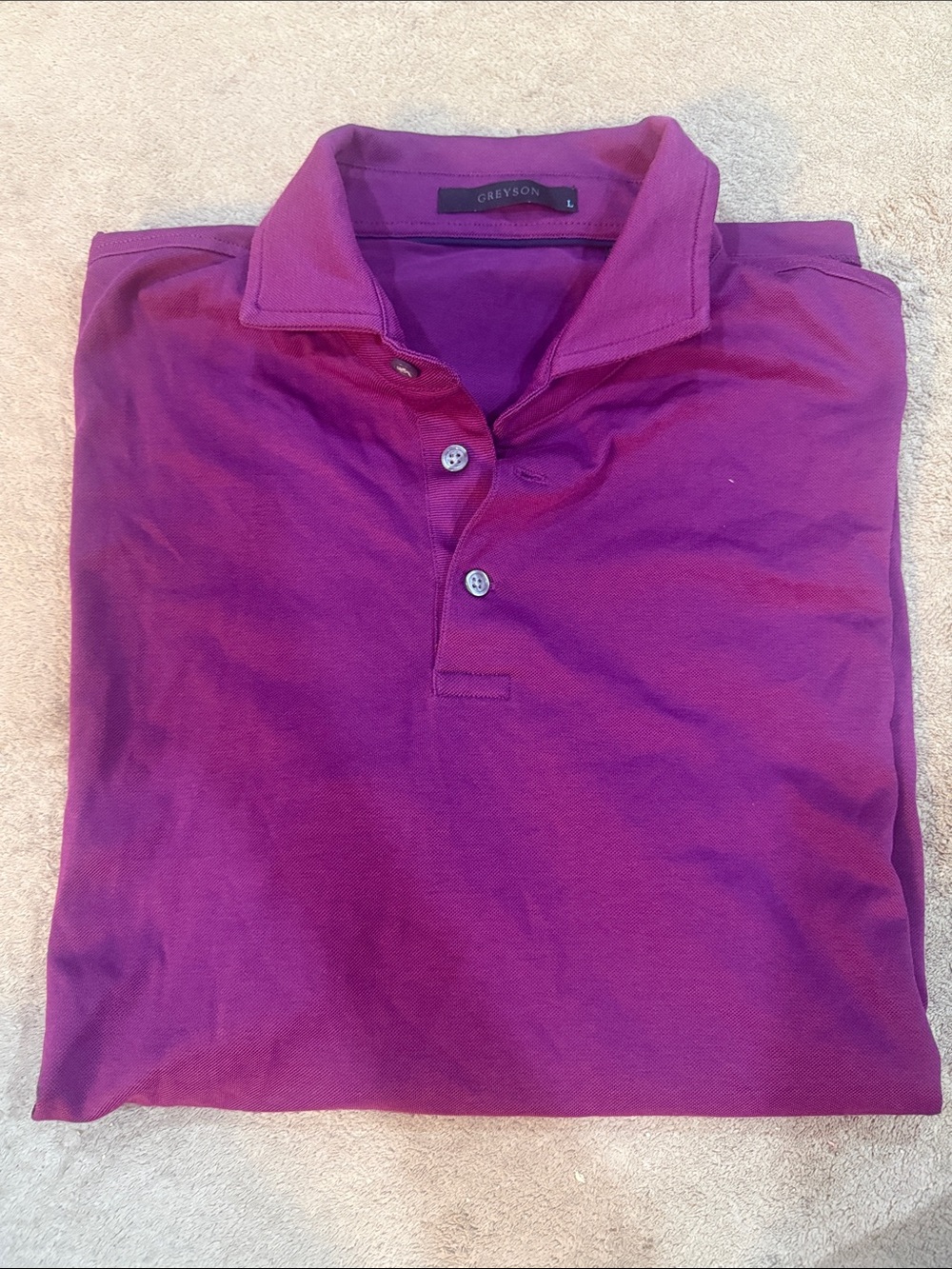 Greyson Men's Polo in Deep Magenta